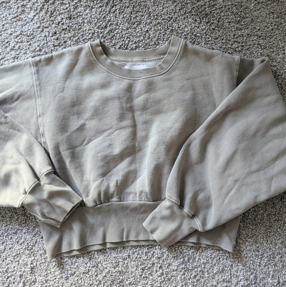 TNA Cropped Crewneck Pullover
